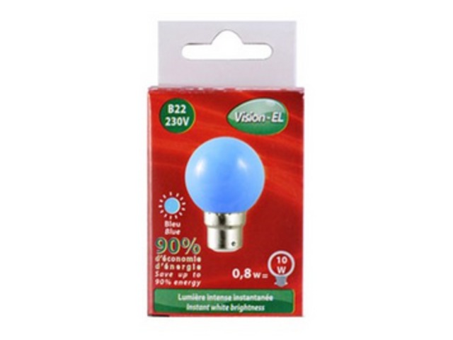 Ampoule LED B22 0.8W BLEU