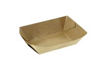 Barquette rectangulaire carton kraft brun 500 ml ingraissable Firplast