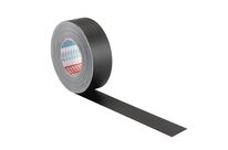 Tesa - Ruban adhésif toilé noir mat - 50m x 48mm - Haute résistance et finition mate