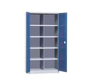 Kind - Armoire à compartimentage Haute - 1950x1005x445mm - 10 Cases - Charge 1000kg - Bleu/Gris