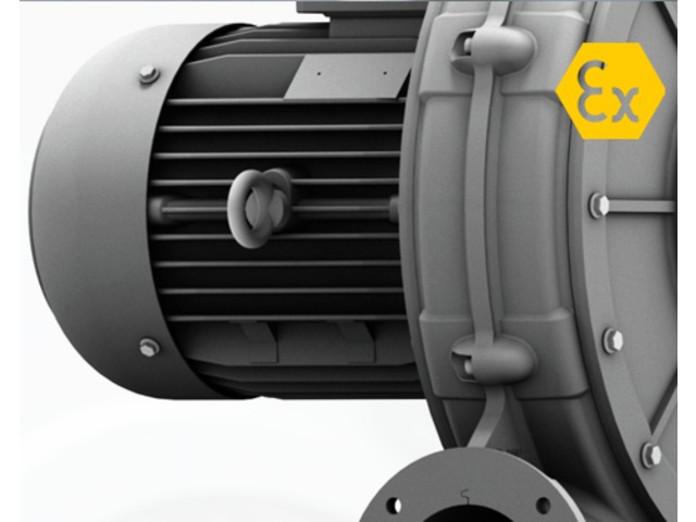 Ventilateur atex radial centrifuge convertisseur de fréquence - haute pression