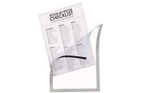 Djois Made By Tarifold - Pochette murale Magneto Pro A4 Gris - 5 pochettes magnétiques repositionnables