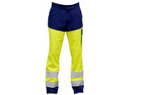 Pantalon haute visibilité TYPHON Marine/Jaune Fluo