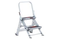 Altrex - Escabeau Brenta 2 marches - Robuste et stable - Charge max 150 kg - Hauteur d&amp;#039;accès 2.45 m