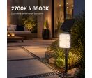 Pack de 4 - Spot LED Extérieur CCT à Piquer IP65 Solaire 8W 1150lm 144lm/W avec Détecteur