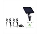 Spots Solaires Connectés à piquer RGB IP55 (Lot de 4)