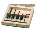 Coffret 4 forets à bois (3-6 mm) avec fraises (diam12 mm) BOHRCRAFT AHB 5 