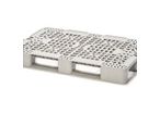 Palette plastique Eco 1200x800 ajouré PP Alimentaire