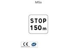 Panonceau stop avec distance M5a