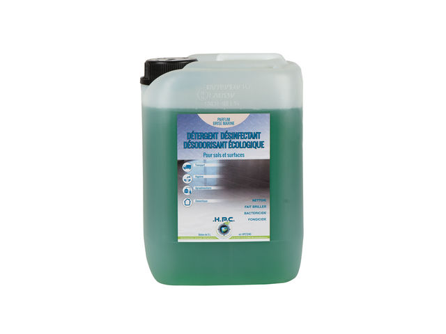 DETERGENT DESINFECTANT DESODORISANT ECOLOGIQUE BACTERICIDE FONGICIDE PARFUM BRISE MARINE 5 L 
