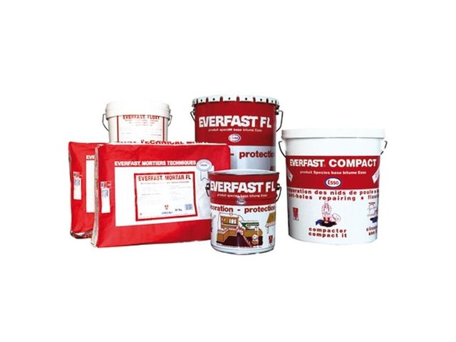 Revêtement époxy tri-composant sans solvant pour des sols industriels - EVERFAST FLOX MORTAR LS