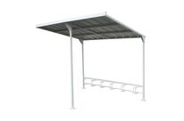 Abri deux-roues Mistral - Blanc - 6 vélos intégrés - Acier - 260x200cm - 2 ans garantie