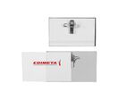 BADGE RIGIDE 57x90 mm + CLIP + EPINGLE
