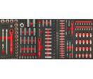 Servante d'atelier complète XXL 729 outils - 16 tiroirs - Avec 2 armoires supérieures - Modules mousse MW Tools MWE799G6AST