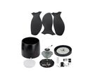 Ventilateur de Plafond LED 18W CCT Noir avec Télécommande Ø107cm