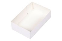 Caissette pâtissière carton blanche 24x15x7 cm x 100 Firplast