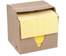 Manutan Expert - Absorbant Chimique Feuille Jaune - 114 L - Polypropylène SM Densité Lourde