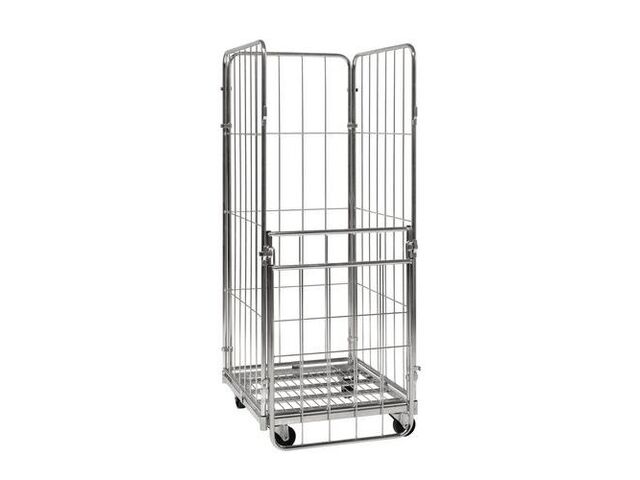 Italiana Contenitori - Roll-conteneur standard 4 ridelles - 720x800x1800mm - 400kg - Éco-responsable