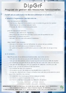 Plaquette du logiciel de gestion des ressources fonctionnelles : DipGrF