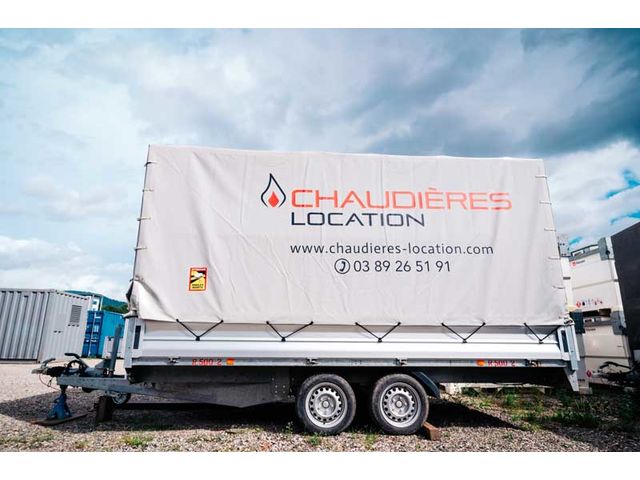 Chaudière fioul sur remorque - Location idéale en URGENCE ou accès difficiles