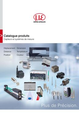Catalogue produits Micro-Epsilon