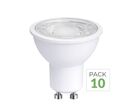 Pack de  10 - Ampoule LED GU10 4.5W 110° - Blanc Chaud 2300K - 3500K
