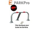 Barrière de Parking Galvanisée PARKPro à Cylindre Européen