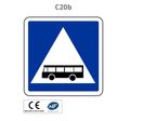 Panneau C20b Traversée de voie réservée aux transports en commun