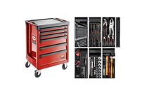 Facom - Servante Roll 6 Tiroirs V5 - Rouge - 20 Outils Inclus - Charge 900kg