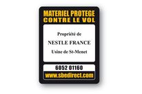 Marquage antivol ordinateur Safe-tech™ SBE impression texte noir