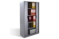 Armoire haute à rideaux coulissants - Hauteur 1800 mm