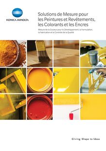 Solutions de mesure Couleur & Apparence pour la Peinture