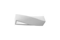 Applique Murale Céramique Rectangle pour Ampoule E27 - Blanc