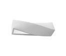 Applique Murale Céramique Rectangle pour Ampoule E27 - Blanc