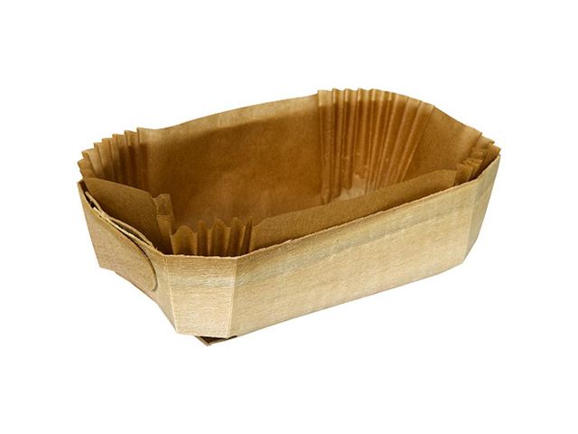 Barquette Cuisson Bois 140mm x 90mm x 40mm et Papier Cuisson (x400) Firplast