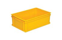 UTZ - Bac RAKO Jaune 42L - Norme Europe - Polypropylène - 600x400x220mm - Gerbable 500kg