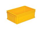 UTZ - Bac RAKO Jaune 42L - Norme Europe - Polypropylène - 600x400x220mm - Gerbable 500kg