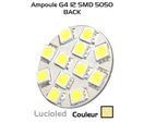 Ampoule 12/24V G4 12 Leds SMD Blanc Lumière du jour (back)