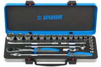 Coffret métal de douilles 1/2" 6 pans - 24 Pièces