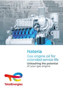 Brochure Nateria pour l'Industrie des moteurs à gaz 
