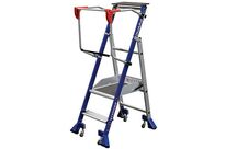 Duarib - Plate-forme de mise en rayon STEPPER - 2 marches - Aluminium - Charge max 150 kg - Hauteur de travail 2.50 m