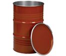 Fût en métal à ouverture totale - 223 L Rouge - Homologué UN Y210 - Recyclable
