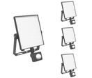 Pack de  4 - Projecteur LED Connecté WiFi RGBW 20W IP44 avec Détecteur de Mouvement