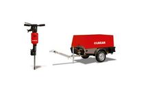 compresseur équipé avec brise-béton - 2 000 L 