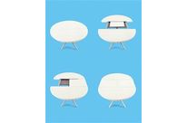 Table à rallonges ronde Oops