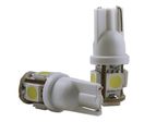 Ampoule T10 12/24V 360° 5 leds Blanc froid