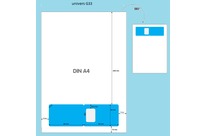 250 Boite de 250 A4 avec carte intégrée avec photo - G33-