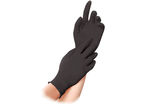 Gant de protection en nitrile noir pour laboratoires taille M