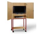 Armoire à télévision pour école