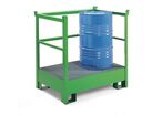 Palette de rétention 225 litres 3 ridelles pour 2 fûts